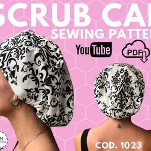 Doctor SCRUB CAP PATTERN/ Non-Surgical Scrub Cap/ Pdf Pattern / YouTube video/ Surgical Cap