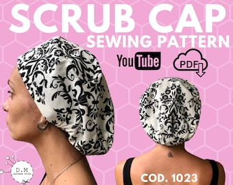 Doctor SCRUB CAP PATTERN/ Non-Surgical Scrub Cap/ Pdf Pattern / YouTube video/ Surgical Cap
