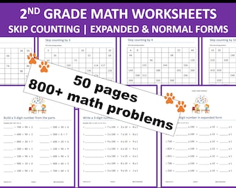 2nd grade printables etsy