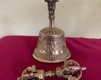 Tibetan Bell & Dorje Set 6inch high