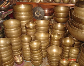 Wholesale Lot of Tibetan Singing Bowls (Jambati) 5kgs