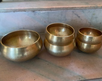 Wholesale Lot of Tibetan Singing Bowls Hand beaten 2.5kgs from Nepal