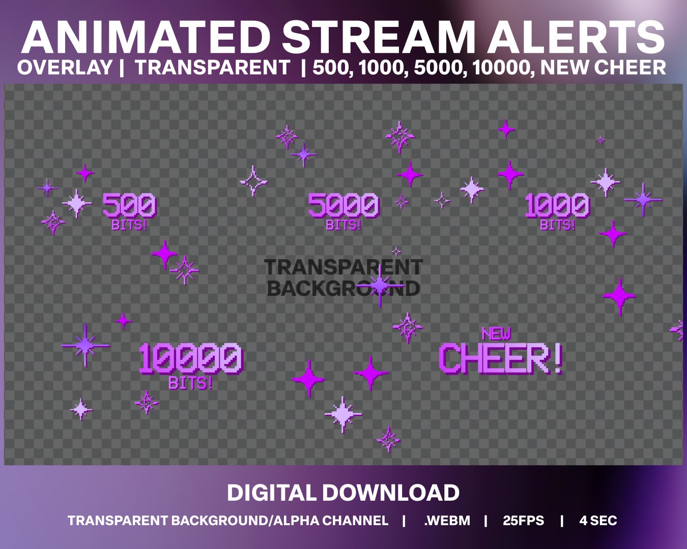 8Bit Bomb Animated Twitch Alerts Pixel Art Stream Overlay Digital Photo Inspiration