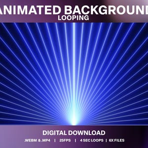 Animated Neon Stream Background Loops: Twitch DJ Lighting (WebM & MP4 Digital Files)