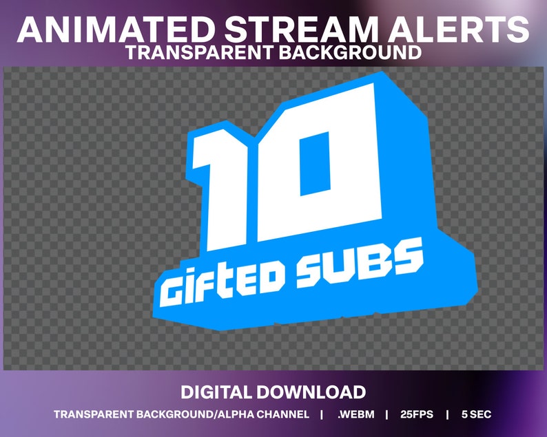 Retro Gaming Gifted Sub Alerts: 8bit Pixel Stream Overlay (digital ...