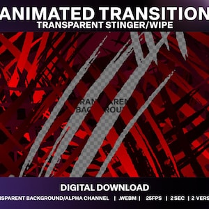 Animated Claw Rip Stream Transition Creepy Halloween Claw mark ...