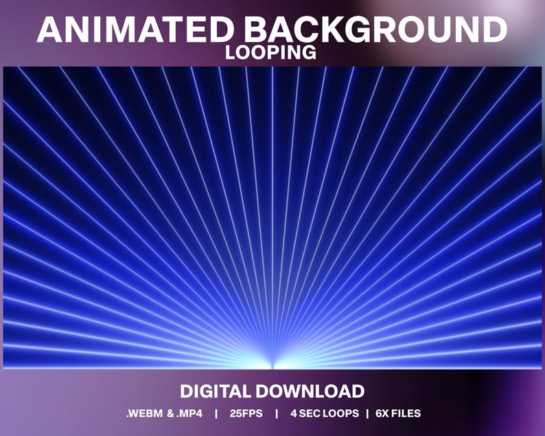 Animated Neon Stream Background Loops: Twitch DJ Lighting (webm & MP4 ...