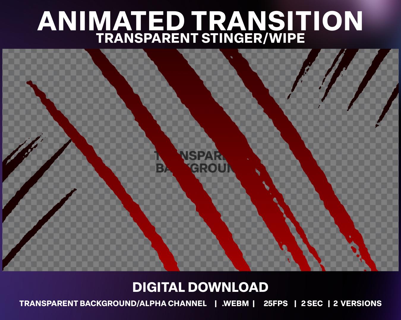 Animated Halloween Claw Rip Stream Transition (digital Download) - Etsy