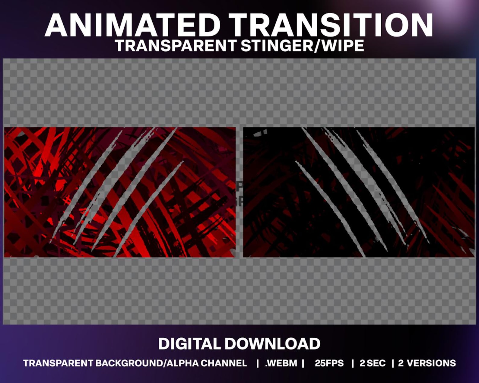 Animated Halloween Claw Rip Stream Transition (digital Download) - Etsy