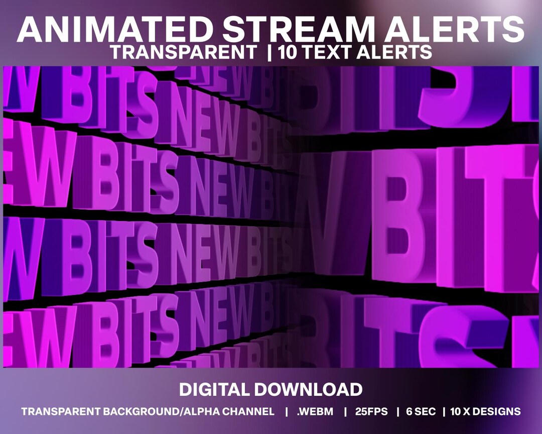 Running Text Streaming Animated 3D Text Tunnel Stream Alerts: Esports Overlay (webm Files) - Etsy