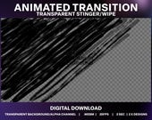 Animated Paint Stroke Transition: Hand-Drawn Brush Overlay (Digital Download)