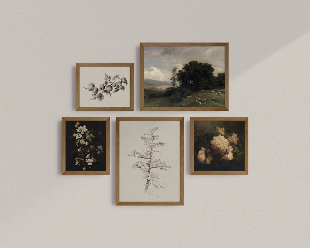Vintage Gallery Wall Nature Gallery Wall Printable Vintage Etsy