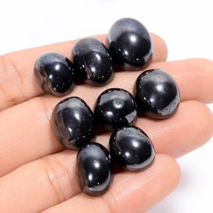 Natural Hematite Cabochon Loose Gemstone Lot Hematite Mix Shape lot 10 Pieces Lot 11X11 15X11 mm 165 Ct Black Hematite Lot Hematite Crystal