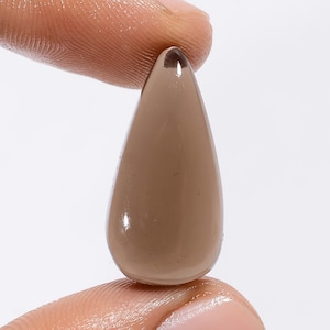 Quarzo fumé naturale cabochon sciolto pietra preziosa 25X12X6 mm 17 carati quarzo fumé pietra preziosa forma a pera pietra di quarzo fumé per la creazione di gioielli