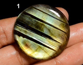 Natural Round Labradorite Cabochon Circle Labradorite Crystal Round Shape Small Labradorite Stone