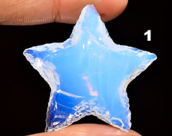 Very Beautiful Opalite Star Shape, Loose Gemstone, Use For Jewelry Making Through Wire Wrapping, Gift For Her