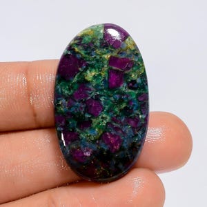 Natural Ruby Kyanite Gemstone Ruby In Kyanite Crystal Flat Back Kyanite 34X19X4 mm Size Kyanite Stone