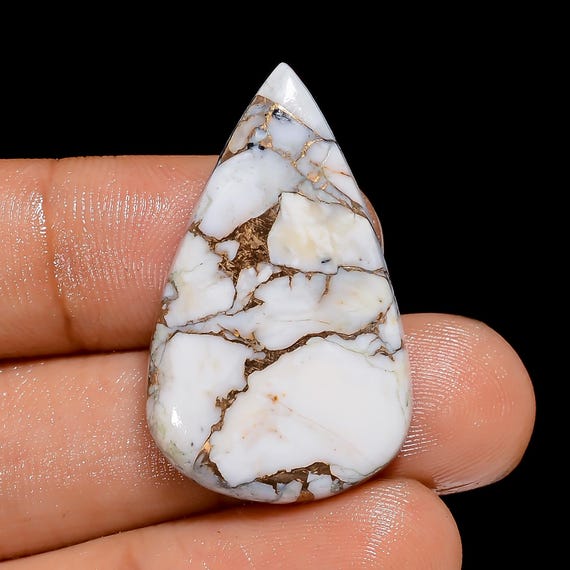 White Buffalo Turquoise Stone Copper White Buffalo Turquoise