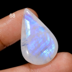 Rainbow Moonstone Loose Gemstone Blue Fire Moonstone Cabochon Jewelry Making Moonstone Wire Wrap JewelryStone Healing Crystal Loose Gemstone