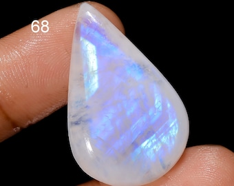 Rainbow Moonstone Loose Gemstone Blue Fire Moonstone Cabochon Jewelry Making Moonstone Wire Wrap JewelryStone Healing Crystal Loose Gemstone