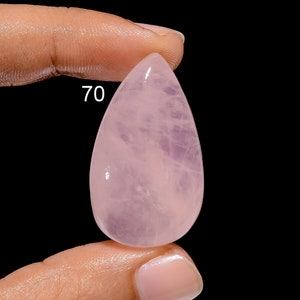 Natural Rose Quartz Cabochon Loose Gemstone Pink Rose Quartz Cab's Stone Rose Quartz Gemstone For Making Jewelry ( Stone As Picture