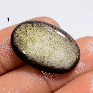 Goldener Schimmer Obsidian Edelstein, loser Edelstein, Geschenk für Sie, Wire Wrapping Material, Crystal Healing