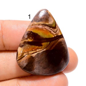 Pietra preziosa di diaspro naturale Outback Jasper Cabochon marrone Outback Jasper a forma di goccia ovale Outback Jasper (molte opzioni tra cui scegliere)