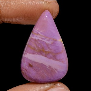 Natural Phosphosiderite Cabochon Pink Pear Crystal Phosphosiderite Gemstone 30X20X5 mm Size 25 Carat Pink Stone