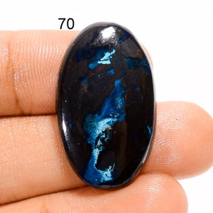 Cabochon di azzurrite naturale, pietra preziosa sfusa, cabochon di azzurrite, cristallo di azzurrite per la creazione di gioielli, pietra preziosa di azzurrite (pietra come da immagine)