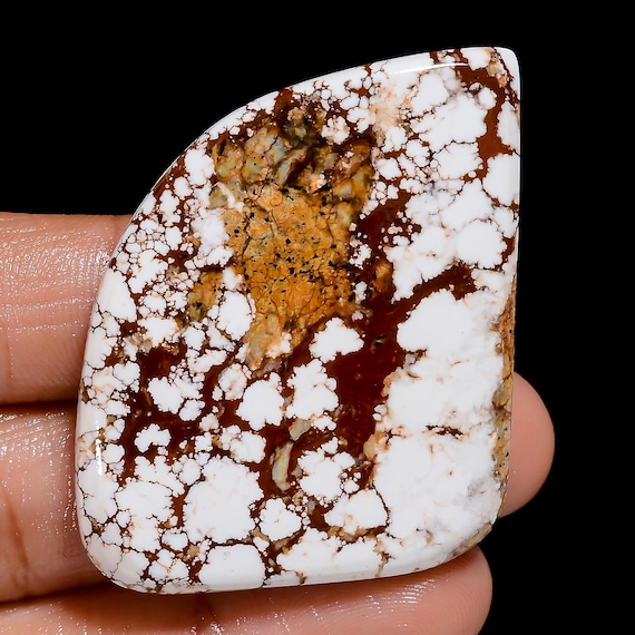 Natural Wild Horse Magnesite Jasper Cabochon Both Side Polished