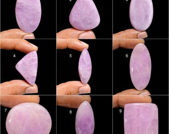 Natural Pink Kunzite Gemstone ,Wire Wrap Jewelry, Pink Kunzite Wholesale Gemstone ,Hand Polish, Loose Cabochon