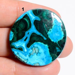 Natural Malachite Chrysocolla Cabochon Loose Gemstone Chrysocolla Malachite Gemstone For Making Jewelry Gift For her ( Stone As Picture