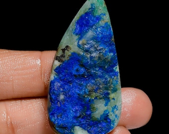 Natural Gem Silica Gemstone Druzy Stone Flat Back Gem Silica Druzy 47X23X10 mm Size Druzy