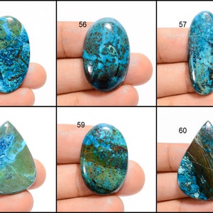 Pierre de shttuckite naturelle de qualité supérieure, dos plat, cabochon de shttuckite poli des deux côtés, pierre de shttuckite multicolore pour bijoux image 7