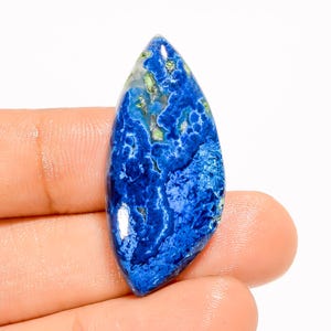 Natürlicher Azurit Edelstein Flachstein 36X16X5 mm Größe Azurit Kristall