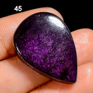 Cabochon de pierres précieuses de purpurite de feu naturel à peine violet, Pierres précieuses en vrac, Bijoux en vrac, Vente en gros de pierres précieuses, Bijoux en fil métallique, Bijoux en argent