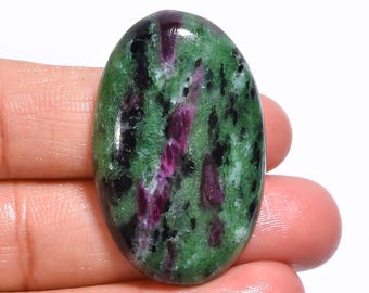 Natuurlijke robijnzoisiet, robijnzoisiet edelsteen, robijnzoisiet cabochon, healing losse groothandel edelsteen voor sieraden cadeau voor haar (als foto