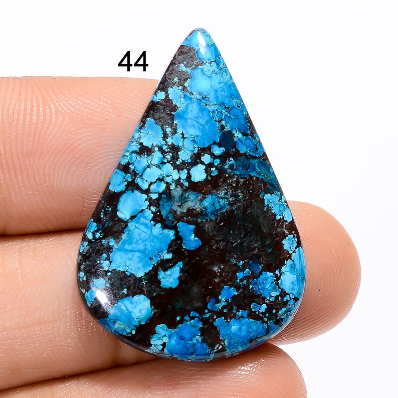 Arizona Turquoise Cabochon Gemstone, Loose Gemstone, Arizona Turquoise Crystal Jewelry Making Gemstone Stone As Picture 44. 31X21X5 mm 21 Ct
