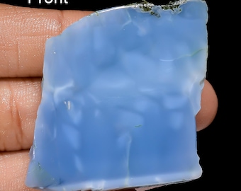 Natural Owyhee Blue Opal Raw Slice Raw Owyhee Blue Opal Slice, Loose Gemstone, Polished Slice Owyhee Blue Opal Jewelry Making Slice Raw