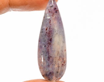 Natural Iolite Sunstone Cabochon Flat Back Polished Iolite Sunstone 41X14X5 mm Size
