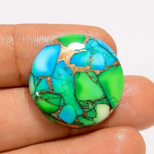 Pietra preziosa turchese verde blu rame turchese rame lucido liscio 22X22X4 mm dimensioni turchese