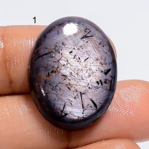 Natürliche Saphir Cabochon Glatte Saphir Stein Feuer lila Saphir Kristall spielen