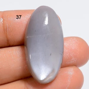 Pietra di luna grigia naturale Pietra di luna grigia Cabochon con retro piatto Pietra lucidata Molte opzioni tra cui scegliere in pietra
