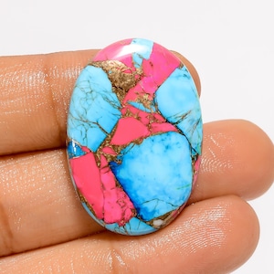 Barbe à papa turquoise forme longue barbe à papa turquoise cristal 30 x 21 x 5 mm taille bonbon stone
