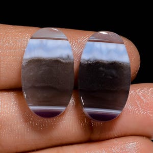 Natürliches Owyhee Blue Opal Paar Cabochon 20X11X4 mm Owyhee Blue Opal Steinpaar für die Herstellung von Ohrringen