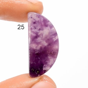 Natural Purple Lepidolite Gemstone Lepidolite Cabochon Loose Healing Gemstone Mix Shape Size Purple Lepidolite Stone Wholesale Cabochon