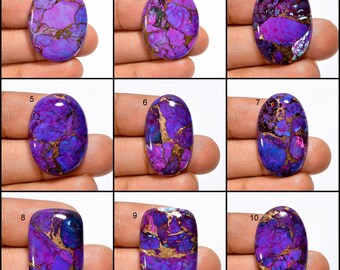 Natural Purple Copper Turquoise Gemstone, Loose Gemstone, Gift For Her,  Wire Wrapping for Making Jewelry, Healing Crystals