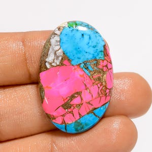Barbe à papa turquoise forme longue barbe à papa turquoise cristal 32 x 21 x 5 mm taille bonbon pierre