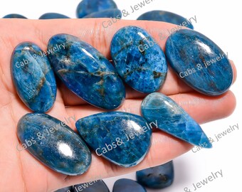 Top Quality Apatite, Natural Blue Apatite Cabochon Loose Gemstone, Apatite Gemstone, Wholesale Blue Apatite Mix Lot, Handmade Apatite, Gift