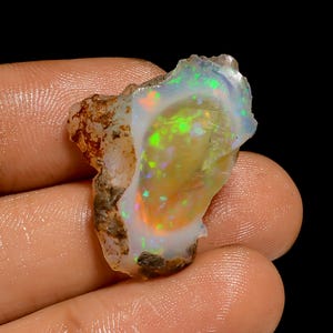 27X20X9 mm Size Ethiopian Opal Crystal Rough Fire Ethiopian Rough Stone Opal Rough